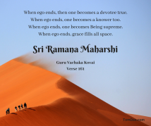 ramana when ego ends one becomes a devotee true